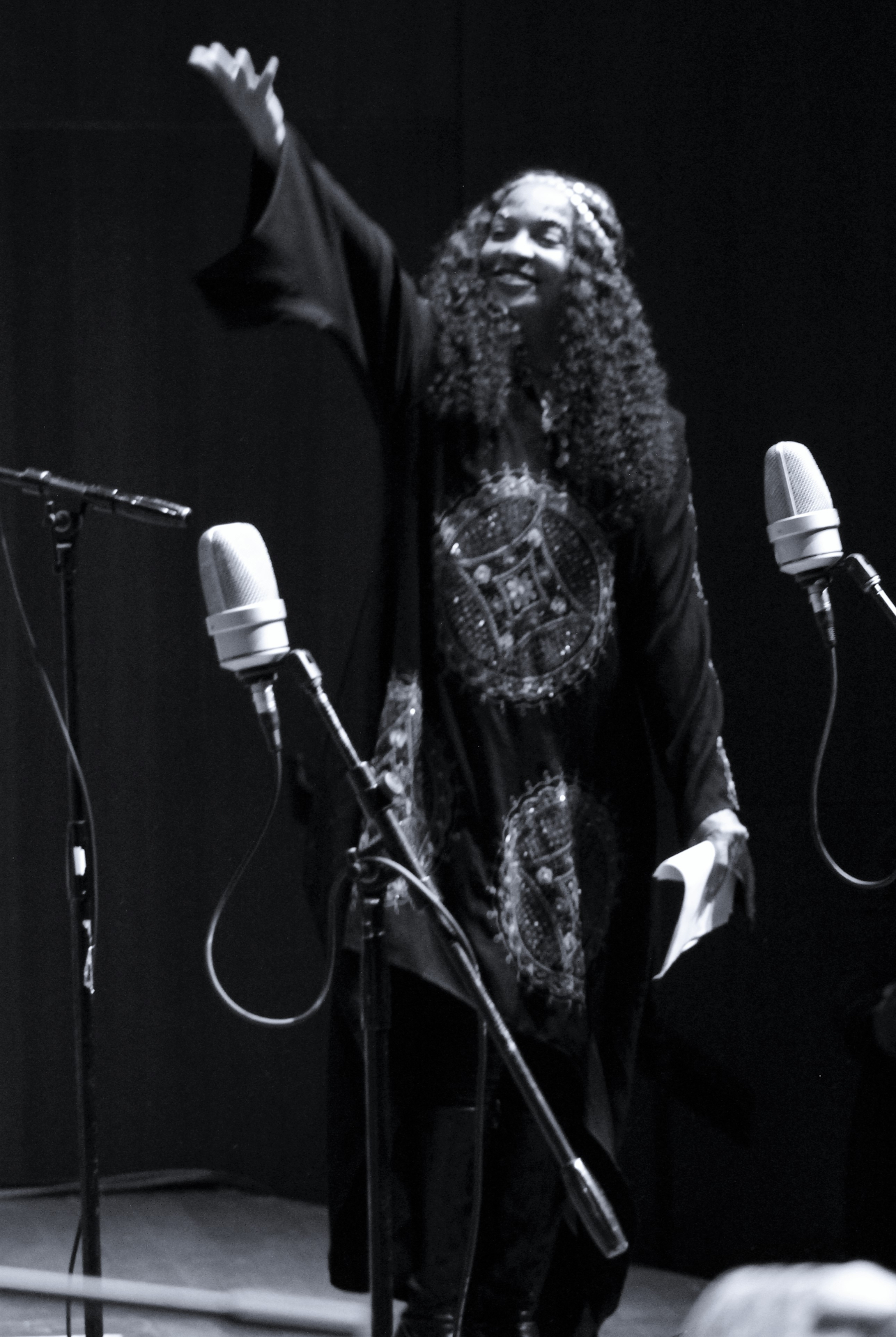 Coco Elysses performing at the AACM 55th anniversary concert